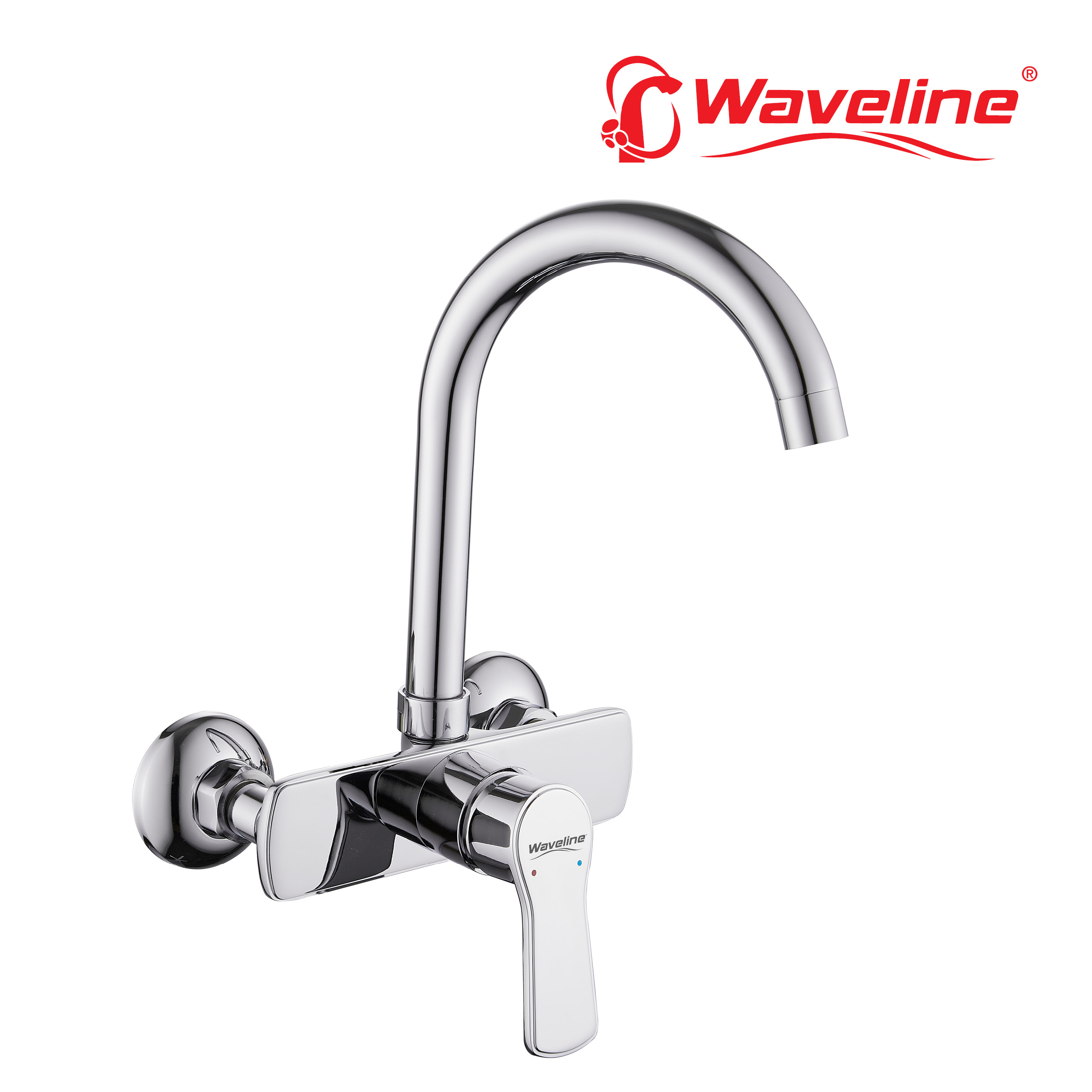 S/L SINK MIXER WITH HIGH NECK "J" SPOUT