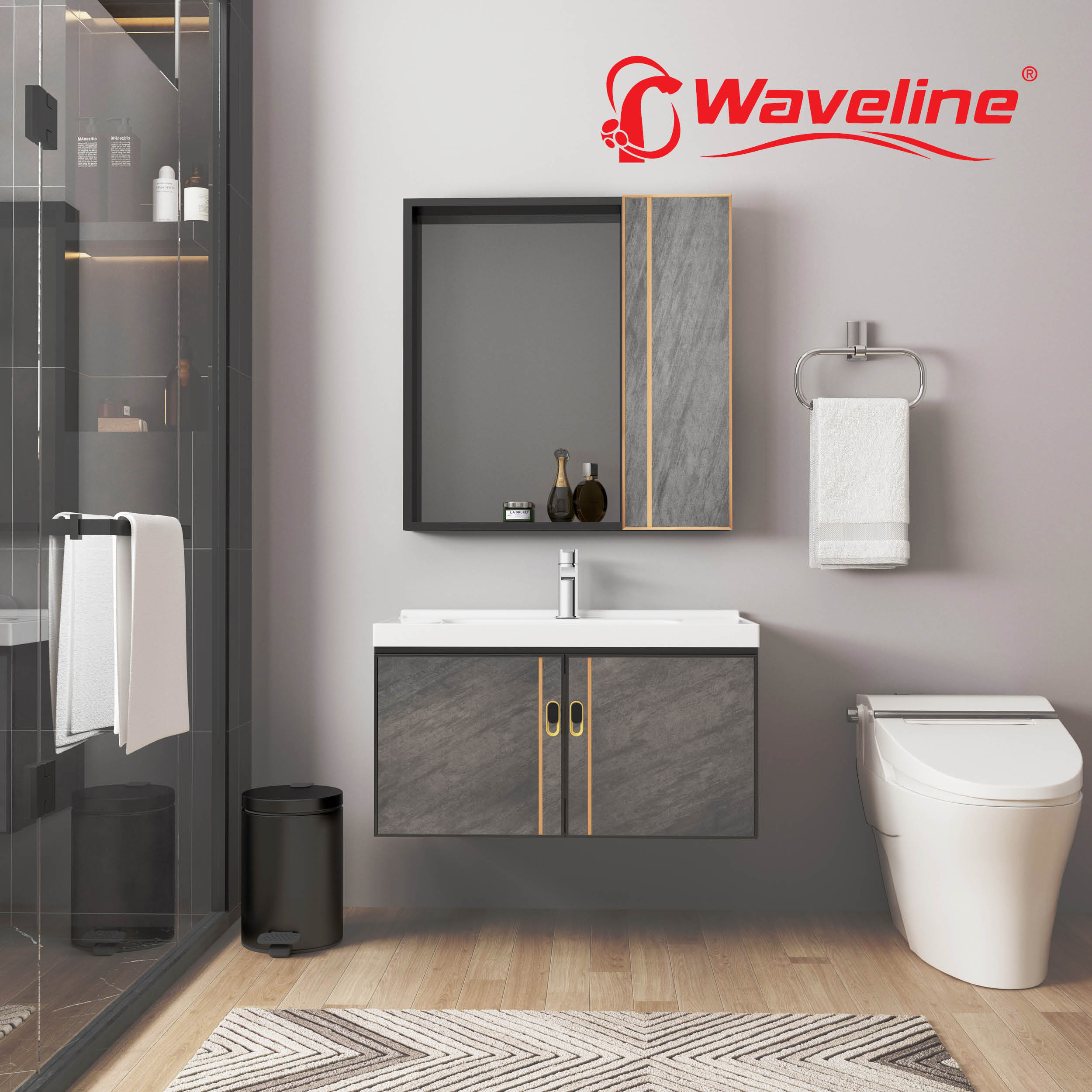 WALL CABINET WITH MIRROR WM-115