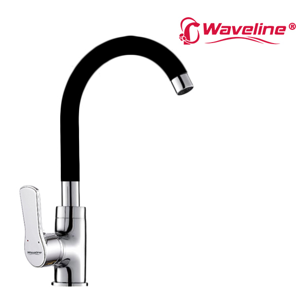 S/L SINKMIXER WITH "J"RUBBER SPOUT